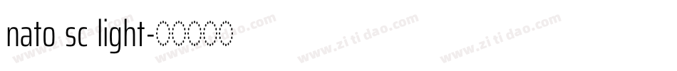 nato sc light字体转换